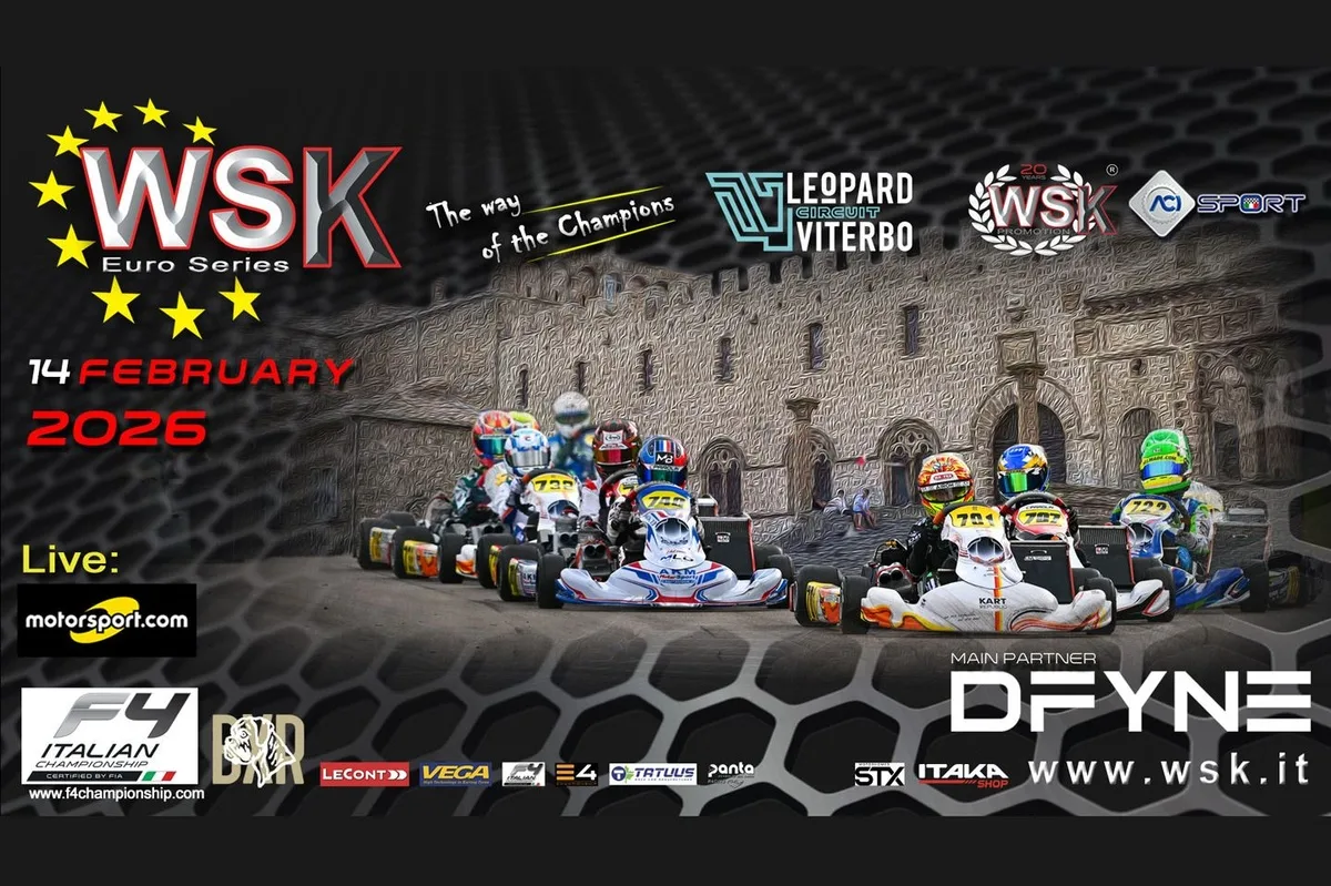 WSK Euro Series 2026: Viterbo recibe a 260 pilotos en la cita inaugural