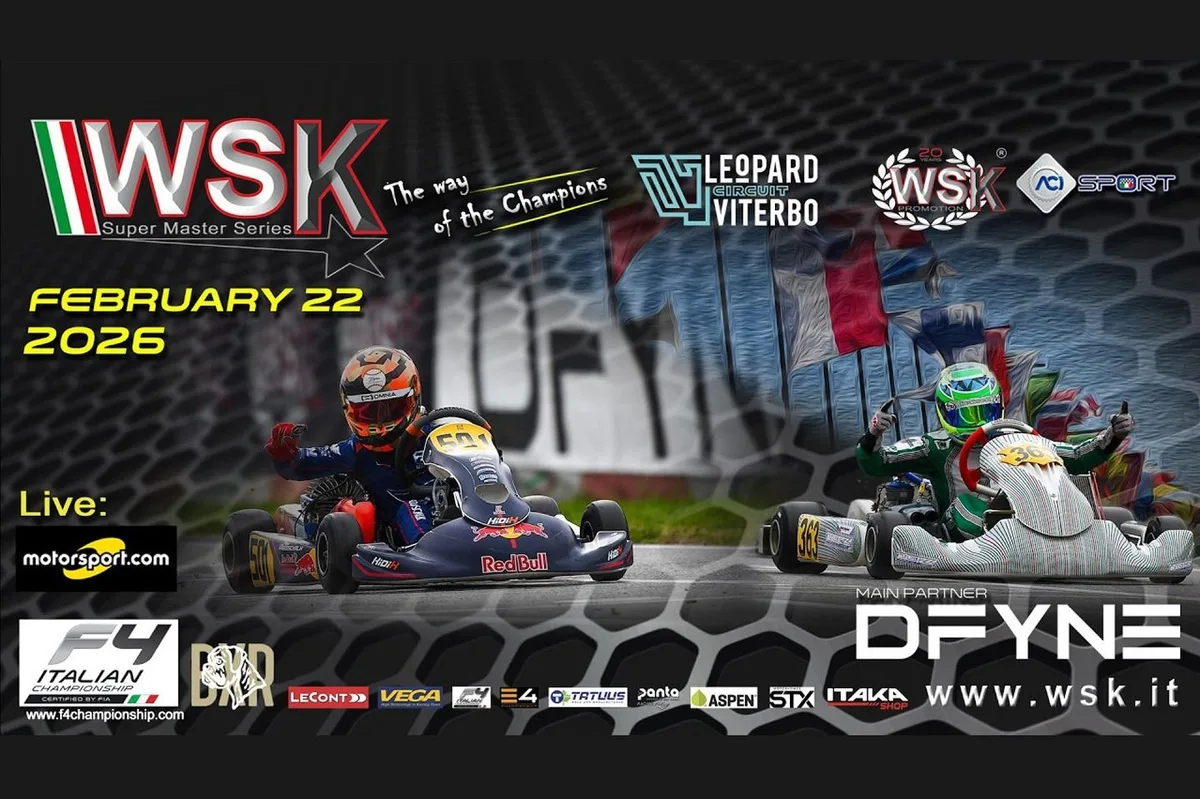 WSK Super Master Series: Viterbo recibe la tercera ronda con 310 pilotos